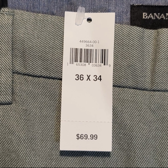 Banana Republic Kentfield Pants Brown Slim Fit Flat Front 100% Cotton - Picture 8 of 11